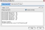 MD5 Checksum Verifier screenshot